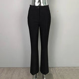 DAIIIBABYYY  -  Korea High Waist Women Casual Pants Y2K Elegant Office Lady Slim Flared Pants Fashion Solid Streetwear All Match Female Trousers