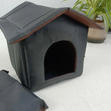 DAIIIBABYYY  -  Cats House Waterproof Outdoor Keep Warm Pet Cat Cave Beds Nest Funny Foldable And Washable For Kitten Puppy Pets Supplies