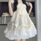 Daiiibabyyy  Summer Beach Vintage Lace Strap Dress Women Even Party Clothing Casual Sexy Beach Style Dress Korean Fashion Chic Outfits