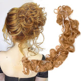 DAIIIBABYYY  -  Messy Bun Hair Piece Curly Wavy Hair Bun Scrunchies Extensions Long Ponytail Extensions Ponytail DIY Wrap Around Bun Hair