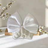 Daiiibabyyy  Cute Sweet Bow Face Wash Headband Ins Suitable for Washing Face Makeup Yoga Relaxing Coral Fleece Headband for Women