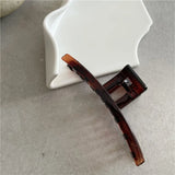 DAIIIBABYYY  -  INS wind hair catch clip temperament retro tortoiseshell plastic hair clip textured acrylic plate hair catch clip Korean style
