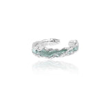 Daiiibabyyy  2Pcs/Pair Mint Green Matching Couple Friendship Lover Open Adjustable Rings Set Minimalist Engagement Wedding Rings Lovers Kit