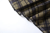 DAIIIBABYYY  -  New Women's Solid Color Slim Fit Street Fashion High Waist Bag Hip Plaid Skirt