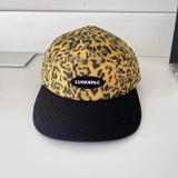 DAIIIBABYYY  -  American Niche Leopard Print Flat Edge Hip Hop Hat Men and Women Spring and Summer Street Y2k Personalized Sports Baseball Cap