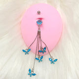 Daiiibabyyy  Y2K Jewelry Stainless Steel Crystal Butterfly Belly Button Rings Sexy Accessory Shiny Body Piercing Korean Charm Belly Piercing