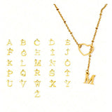Daiiibabyyy  Fashion Letter Heart Stainless Steel Choker Necklace For Woman Gothic Jewelry Hip Hop Party Sexy Clavicle Chain