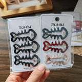 DAIIIBABYYY  -  3pc Cute Fish Heart BB Hair Side Clips Hairpin Crab for Girls Women Child Holiday Party Gift Hair Accessories Headwear Ornament