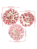 Daiiibabyyy  Pleated Flower Hair Ropes Women Summer Sweet Hair Rubber Bands Fashion Scrunchies Ladies Beach Styling Photo Hair Accessories
