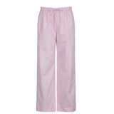 Daiiibabyyy  Casual Striped Pants Draped Floor-Length Women Autumn All-season Multiple Styles High Waist Tie Straight Comfortable Home Pants