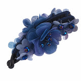 Daiiibabyyy  New Anti-Slip Banana Clip Retro Style Elegant Rose Twist Clip Handmade Ponytail Clip For Women
