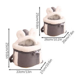 DAIIIBABYYY  -  Pet Carrier Bag Cat Dogs Plush Backpack Outdoor Travel Walking Winter Warm Nest Kitten Puppy Hanging Chest Portable Travel Carri