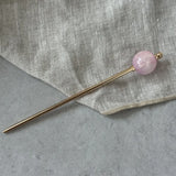 Daiiibabyyy  Modern Chinese Style Round Ball Metal Hairpin Fresh Advanced Sense Headwear Simplicity Alloy Hair Clip Headdress Stick