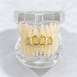Daiiibabyyy  Hot-Selling Hip-Hop Hollowed-Out Diamond-Studded Braces In Gold Finish - Drip Grills New Accessory Jewelry With Diamonds