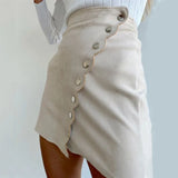 Daiiibabyyy Women's Sexy Spicy Girl Suede Skirt New Fashion Hot Selling Single Breasted Buttocks Wrapped Short Skirt Vintage Gothic Harajuku