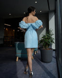 Daiiibabyyy Women's Summer Dress One Neck Short Sleeve Slanted Shoulder Solid Color Dress Sexy Backless Skinny White Dress