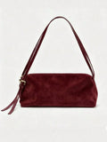 Daiiibabyyy  High Quality Small Zipper Chic Lady Hand Bags Design Suede Vintage Luxury Handbag for Women