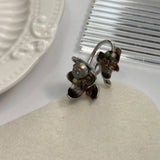DAIIIBABYYY  -  New Chinese style new European and American palace retro ring forest flower green Czech bead ring