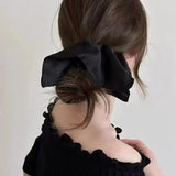 Daiiibabyyy  Square Hair Ties Scrunchies Women Elastic Hair Rope Bands Ponytail Holders Tie Hair Hoop Large Scrunchy Rubber Bands