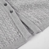 DAIIIBABYYY  -  Casual Solid A-Line Cardigans Basic Square Collar Long Sleeve Sweaters Women 2025 Spring Autumn Fashion Streetwear Lady