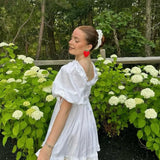 Daiiibabyyy  Elegant White Lace Scrunchie Double Layer Large Hair Tie Hairband for Bun Soft Elastic Hair Rope French Style Hair Accessory