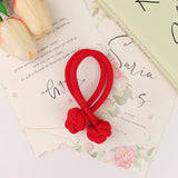 Daiiibabyyy  High Ponytail Rubber Bands Hair Band Elastic Head Rope For Women Korean Scrunchies Hair Tie Knotted Hair Ropes Hair Accessories