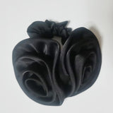 DAIIIBABYYY  -  Satin Scrunchies Women 2 rose Hair Bands Elastic Rubber Bands Back Ponytail Cute Summer Headwear Women's Hair Accessories