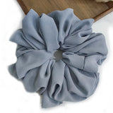 DAIIIBABYYY  -  Big Size Chiffon Scrunchies For Muslim Women Custom Elastic Volumizing Oversized Neat stitching Malaysian Bunch Hair Tie