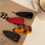 Daiiibabyyy  1pc Retro water droplet broken hair clip, women's side simple and high-end, duckbill clip temperament, cute bangs clip headwear