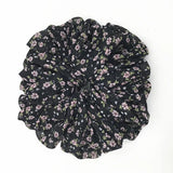 DAIIIBABYYY  -  Large Hair Band Elastic Chiffon Scrunchies Floral Print Malaysian Bunch Hair Tie Oversized Volumizing Malaysian Rubber Band