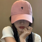 Daiiibabyyy  Pink Baseball Cap for Women Summer - Wide Brim Oversized Deep Fit, Flattering Adjustable Hat
