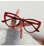 Daiiibabyyy  New Sexy Cat Eye Glasses Women Anti Blue Light Transparent Eyewear Brand Designer Computer Reading Eyeglasses Optical Frame Ocul