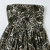 DAIIIBABYYY  -  Clubwear Sexy Leopard Printed A-Line Dress Holiday Slim Slash Neck Sleeveless Mini Dresses For Women 2025 Summer Fashion