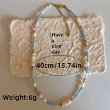 Daiiibabyyy  Fashion Natural Stone Freshwater Pearl Collar Chain Necklace for Women Elegant Stylish Handmade Beads Necklaces Jewelry Gift