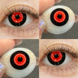 Daiiibabyyy  1pair Green Halloween Color Contact Lenses Crazy Circle Lens Anime Softlens