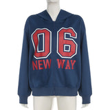 DAIIIBABYYY  -  Y2K Graphic Long Jackets Hoodie Tops Y2K Streetswear  Women Winter Clothes Sexy Casual Fashion Sweatshirts Letter Print Tops