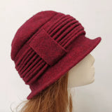Daiiibabyyy  Women's Simple Wool Beanie Winter Hat Ladies Warm Knitted Slouchy Soft Chunky Ribbed Cuffed Cap for Women Girls