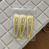 Daiiibabyyy  Fashionable polka dot hairpin pair clip cute girl plaid dripping oil big water drop BB clip