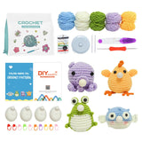 Daiiibabyyy Crochet Material Set Handmade DIY Decompression Bubble Cute Doll Crocheting Set With English Instruction Manual Video