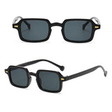 Daiiibabyyy Vintage Small Rectangular Frame Sunglasses Woman Summer Fashion Retro Luxury Sun Glasses Female Leopard Blue Oculos De Sol