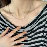 Daiiibabyyy  Vintage Y2k Aesthetic Star Pendant Necklace for Women Cool Hip Hop Pentagram Multilayer Chain Necklaces Girls Jewelry