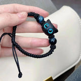 DAIIIBABYYY  -  Natural Moonstone Obsidian Bracelets Minimalist Fidget Bracelet Handmade Cute Black White Cat Bracelet Jewelry Party Accessories