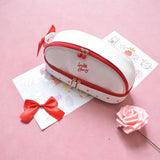 Daiiibabyyy  Children's Pencil Cases Cartoon Girl Cherry Cute Japanese Kawaii Sweet Large Capacity Multifunctional High-quality Storage Bags