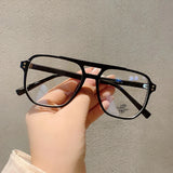 DAIIIBABYYY  -  2024 Fashion Anti-blue Light Glasses Men Women Transparent Computer Glasses Large Frame Retro Eyeglass Square Eyeglasse