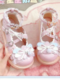 DAIIIBABYYY   -  Summer Lolita Sweet Sandals Women Japanese Bow Kawaii Chic Mary Janes Shoes Female Preppy Style Lace-up Round Toe Shoes 2024