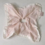 Daiiibabyyy  1PC Pink Lace - Trimmed Hair Accessories Set, Romantic Scrunchies For Women, Elegant Hair Ties For Daily And Party Wear