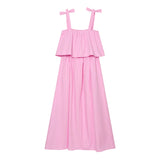 Daiiibabyyy  Summer New Dress Women's Fashion Slim Tube Top Elegant Young Women's Sling Long Dress Street Chic Holiday Summer Dresses