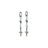 DAIIIBABYYY  - Fashion Y2k Barbed Wire Earrings For Teenagers Women Goth Grunge Punk Dangly Earrings Awn Star Jewelry Gift