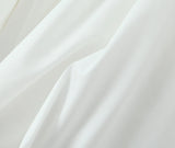 Daiiibabyyy  Sexy White Slash Collar Backless Midi Long Strapless Dress Women Pleated Folded Low Waist Pleated Ruched Hem Swing Party Robe