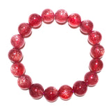 DAIIIBABYYY  -  Natural Red Strawberry Quartz Bracelet Star Light Woman Men Clear Round Beads Crystal 8mm 9mm 10mm 11mm 12mm 13mm  AAAAAA